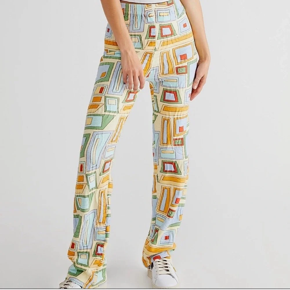 NWT House Of Sunny Pepperland Pants in Puzzle Print - Size 4